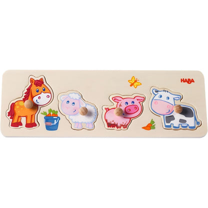Farm Baby Animals Peg Puzzle in product photo
