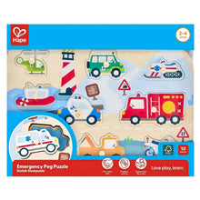 Puzzle de pegas Veículos de emergência Hape em vista principal