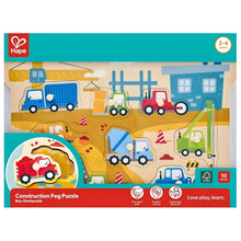Puzzle de pegas Veículos de obras e construção Hape em vista principal
