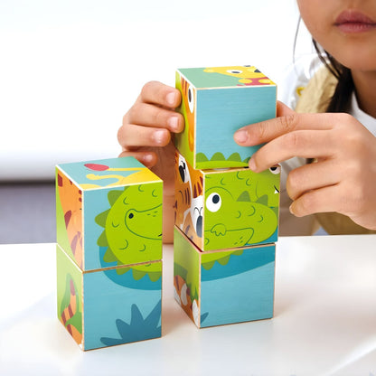 Hape Wild Animals puzzle cubes for visual association