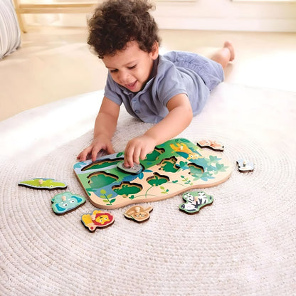 Hape Wild Animals puzzle for recognizing and fitting animals