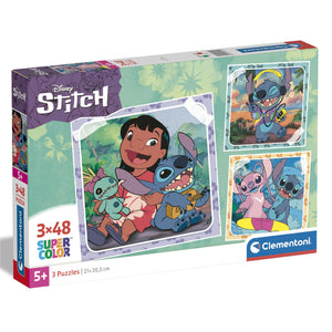 Puzzle para crianças Stitch 3 x 48