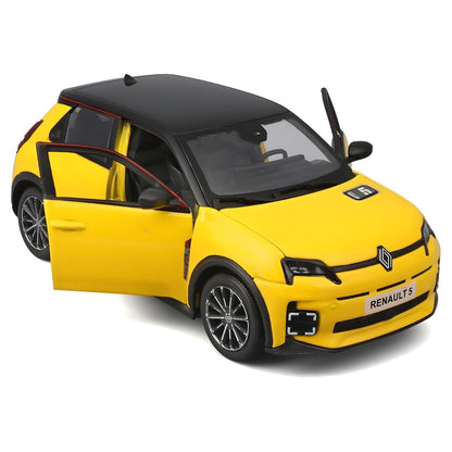 Renault 5 E-Tech Bburago com portas abertas