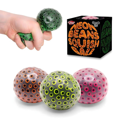 Squish Ball Scrunchems Neon Beans for sensory play