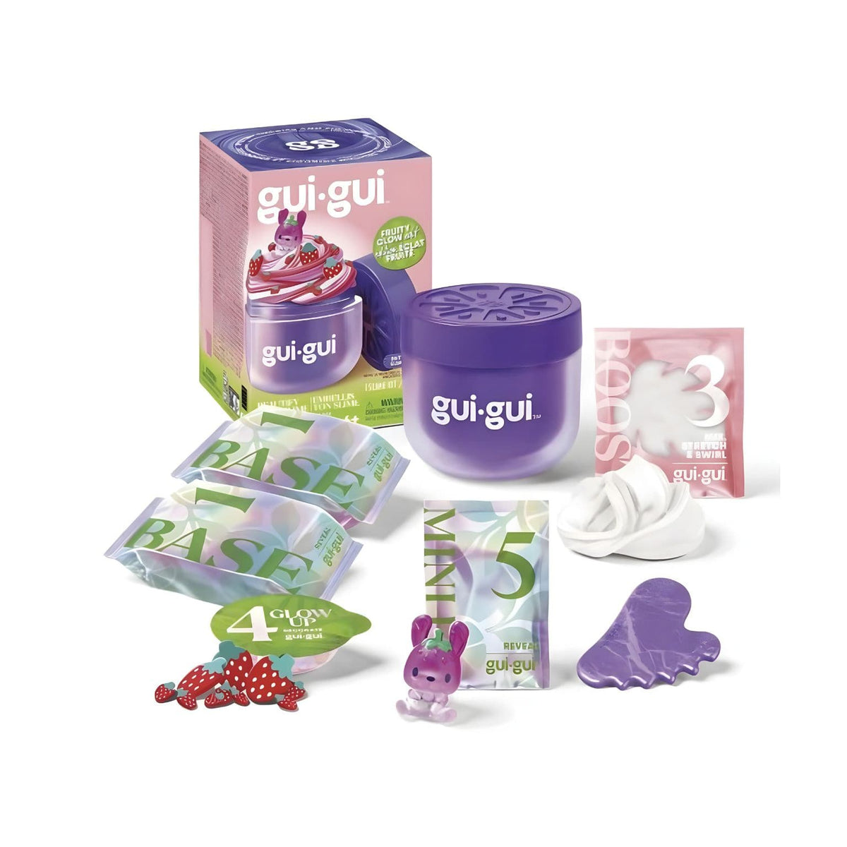 Slime Gui-Gui Pack Individual Perfumado com acessórios de personalização