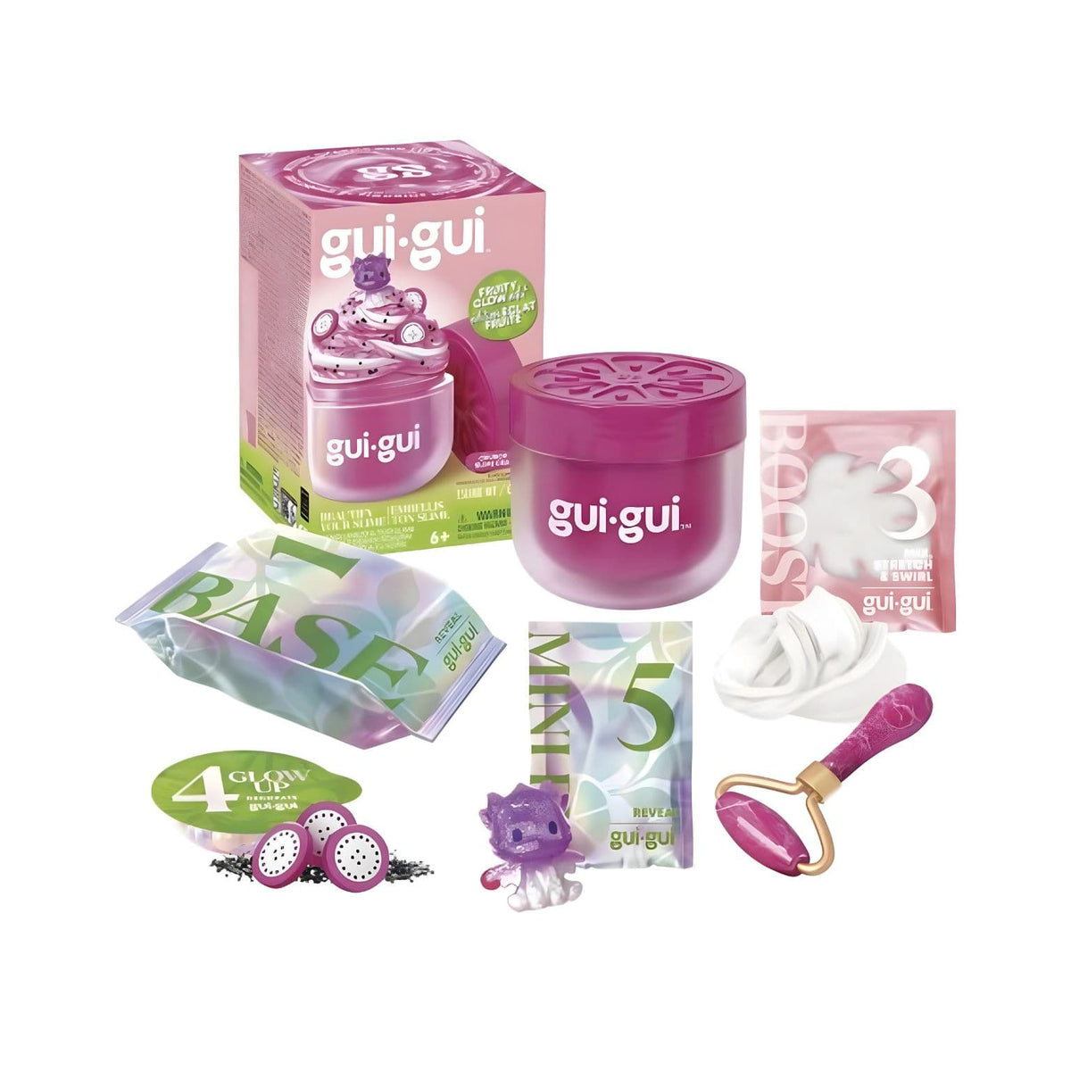 Slime Gui-Gui Pack Individual Perfumado com elementos decorativos