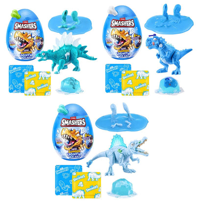 Smashers Dino Ice Age by Zuru with blue surprise egg and ice dinosaurs