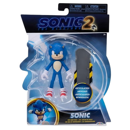 Sonic The Hedgehog figure with snowboard