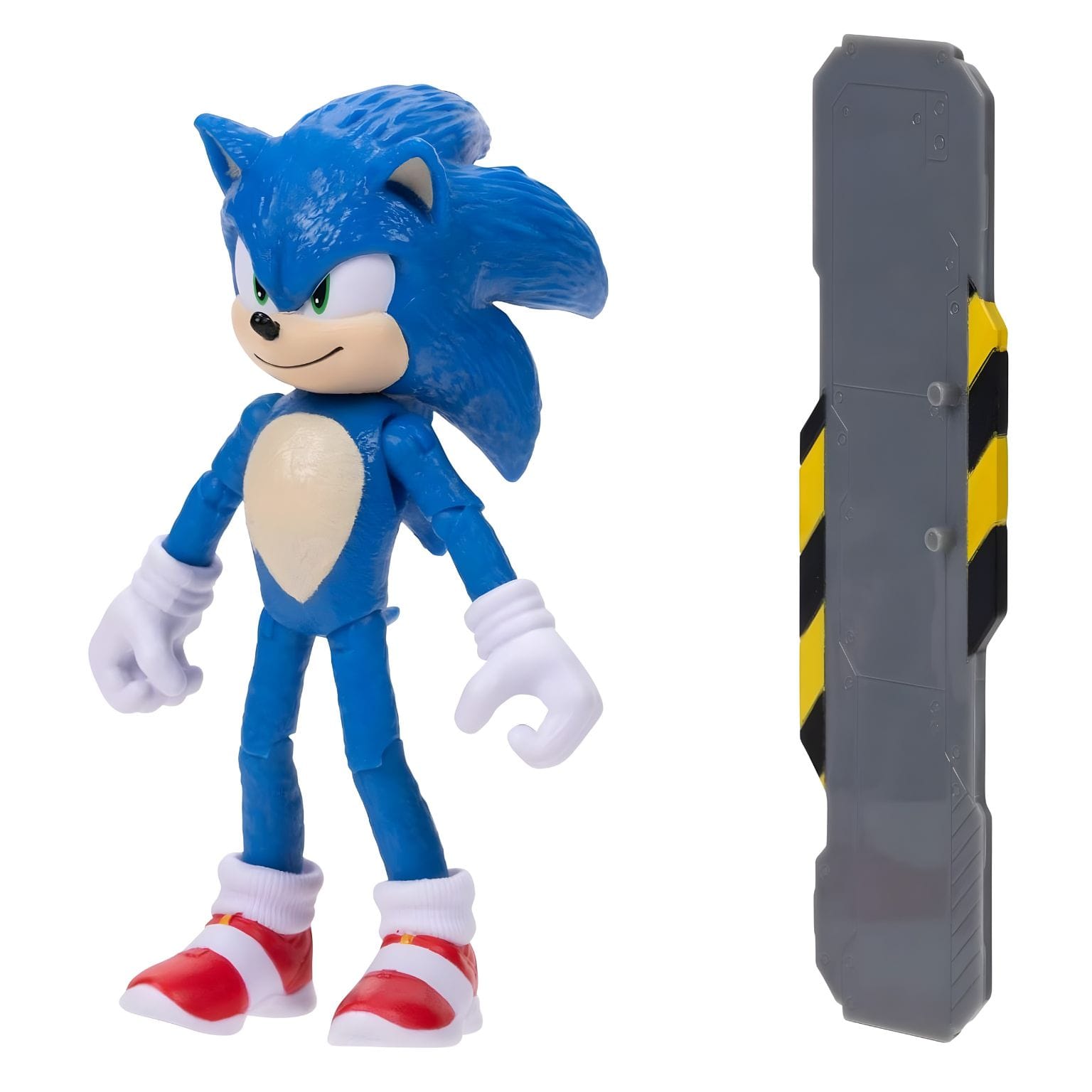 Figura de ação Sonic com prancha de snowboard