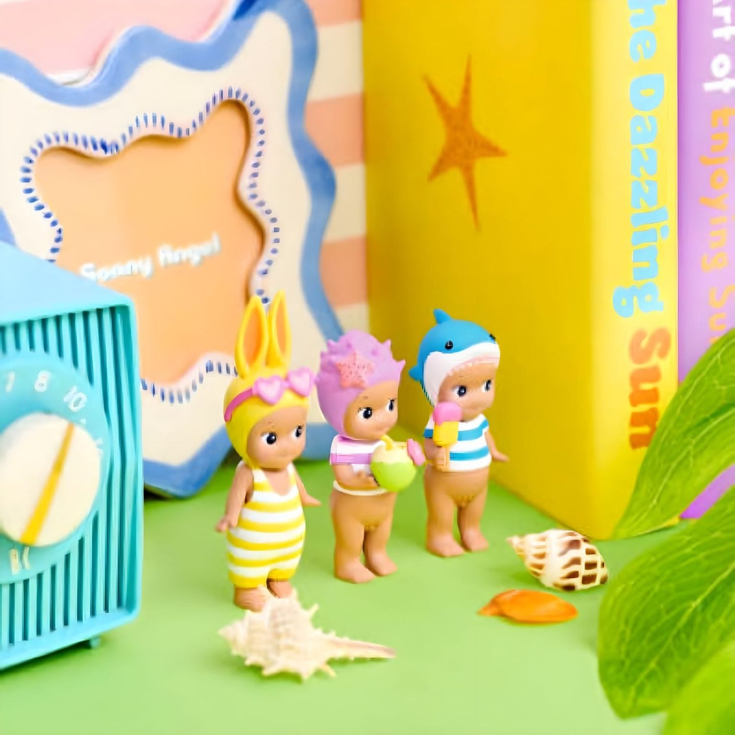 Detalhe do Sonny Angel Férias de Verão para fãs e colecionadores