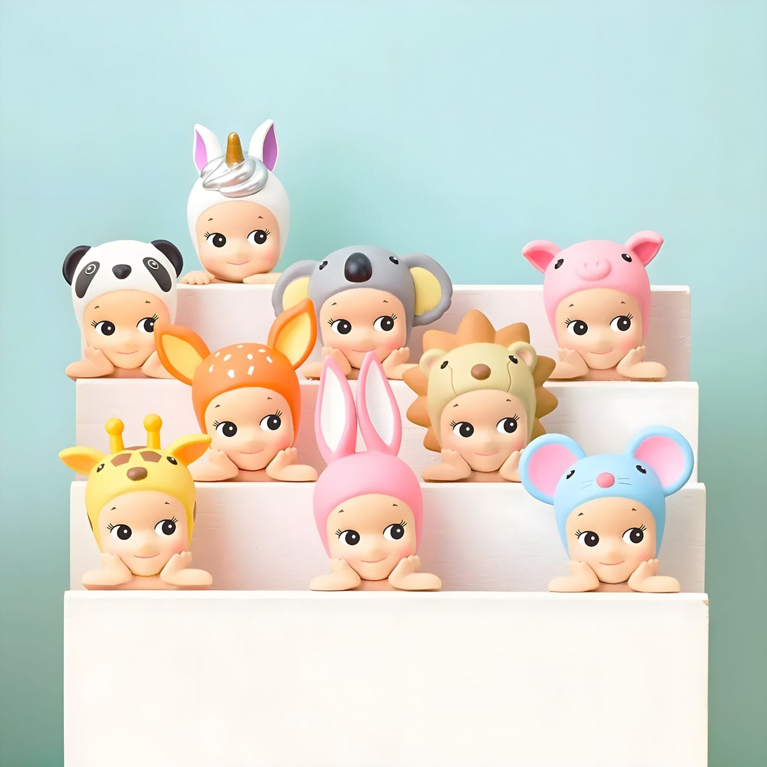 Sonny Angel Hippers Animais com personagens de animais coloridas