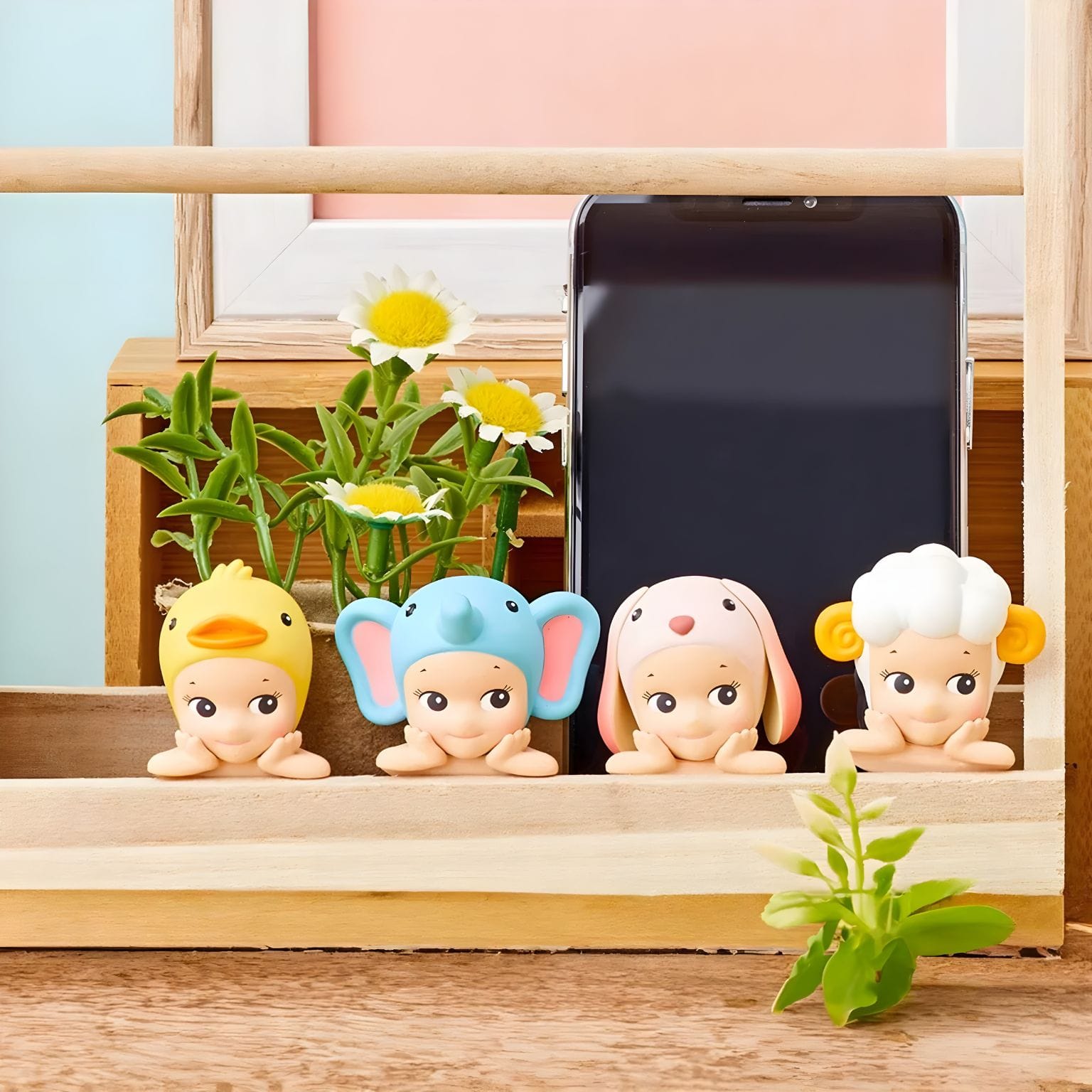 Sonny Angel Hippers Animais com personagens de animais coloridas