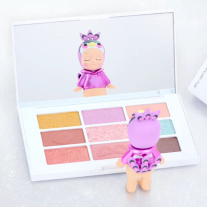 Pink-toned detail from the Sonny Angel x shu uemura Makeup Angel Series