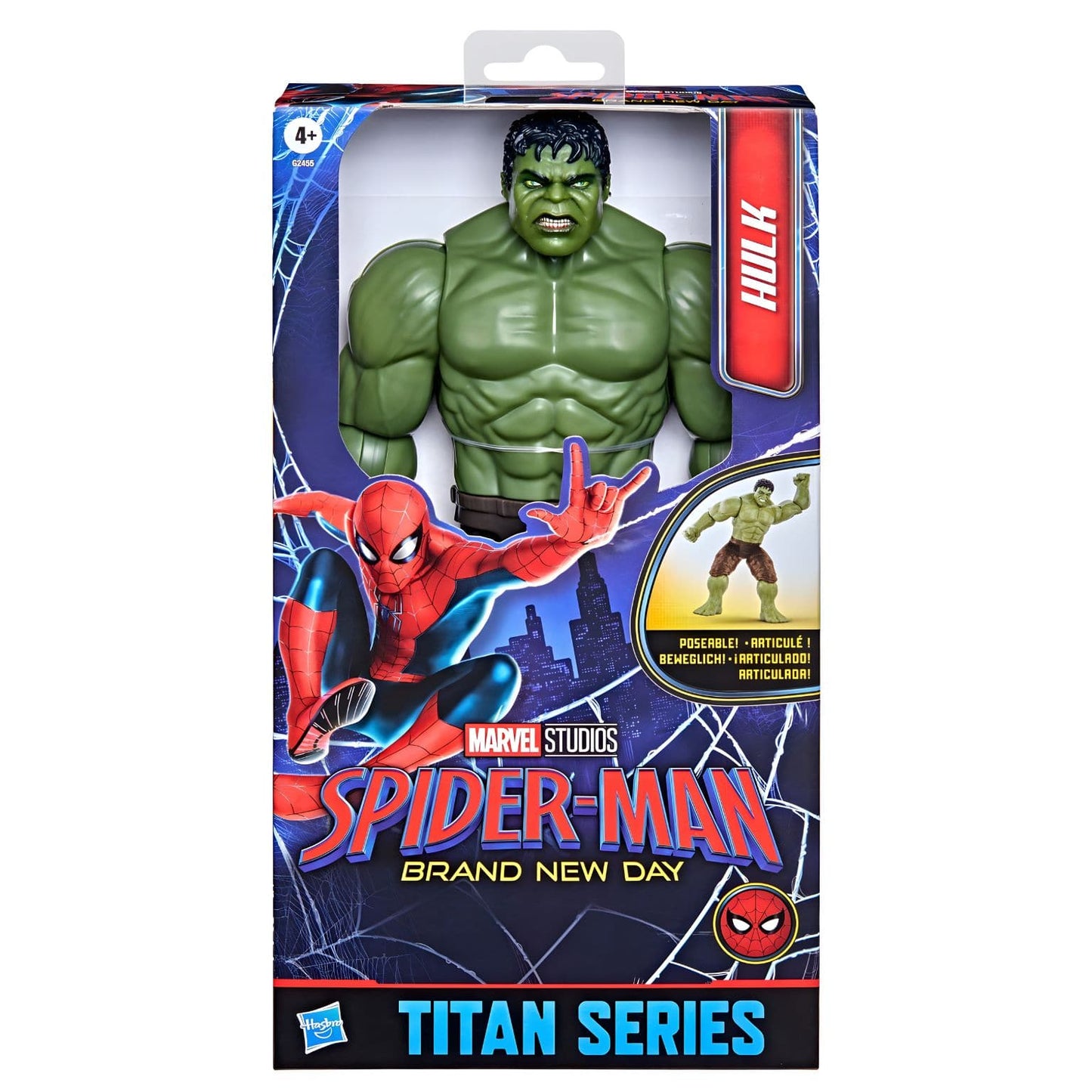 Figura Spider-Man Brand New Day Hulk para aventuras Marvel