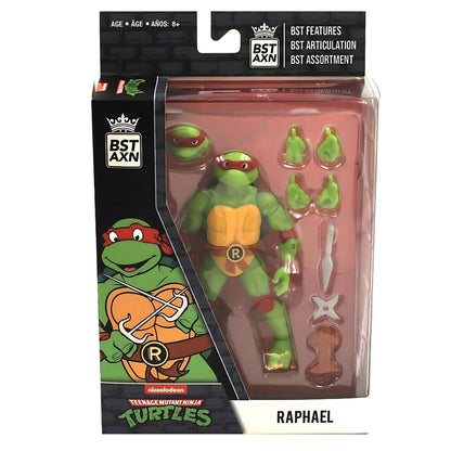 Mutant Ninja Turtle Raphael green with red mask and collectible accessories