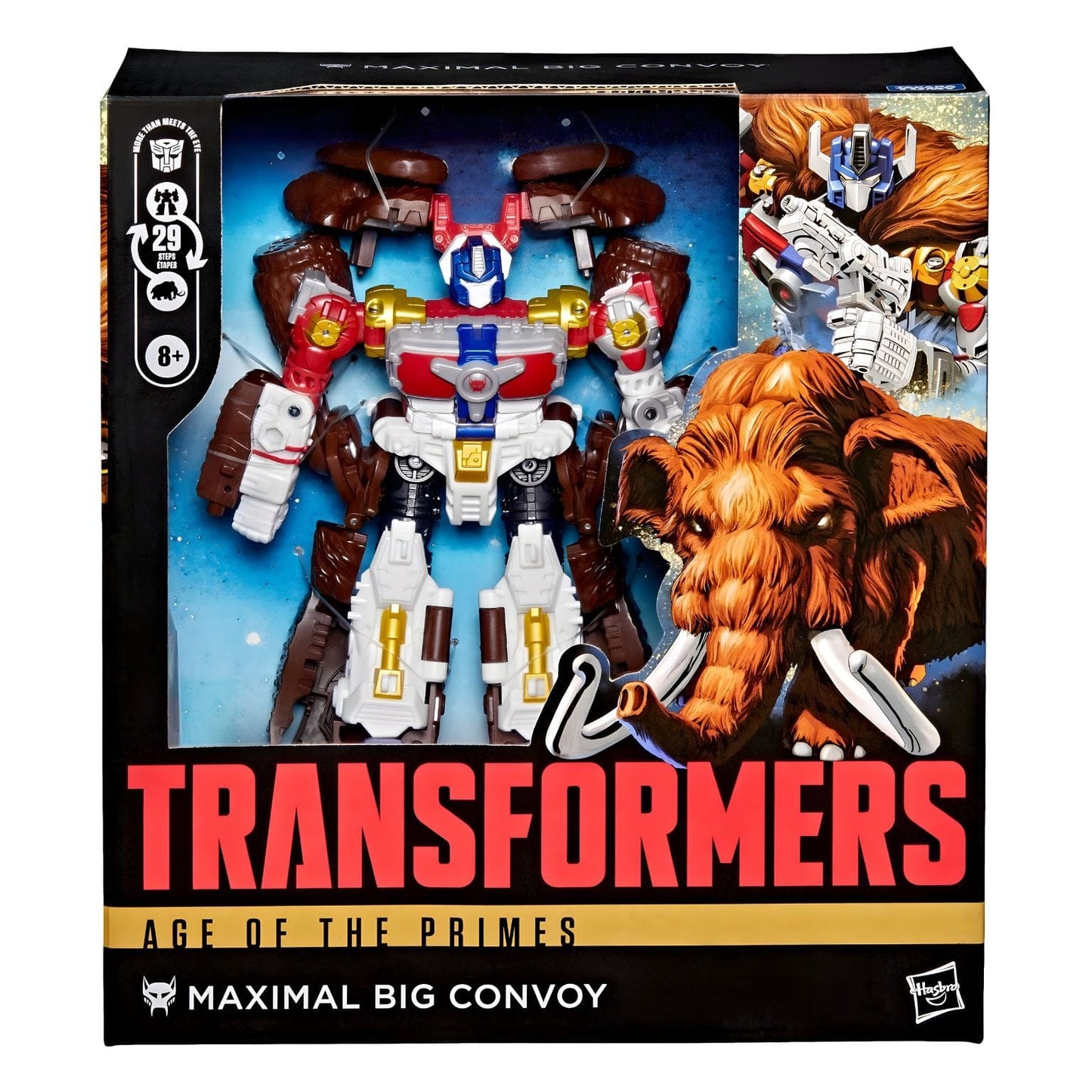 Transformers Age of The Primes Maximal Big Convoy em modo robô e mamute