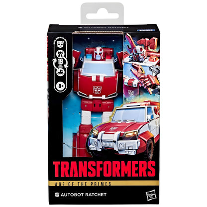 Transformers Age of The Primes Ratchet in collectible packaging