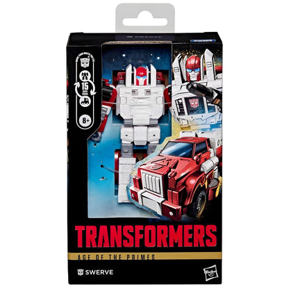 Transformers Age of The Primes Swerve in collectible packaging