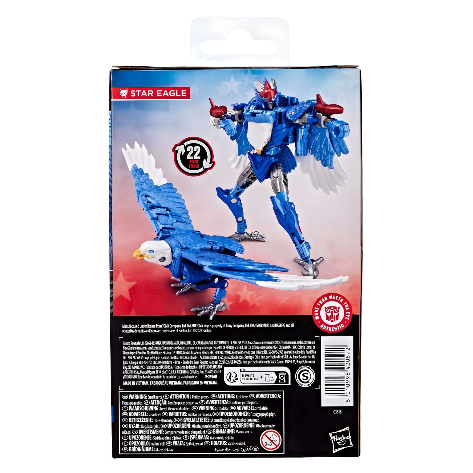 Transformers Deluxe Class Star Eagle figura convertível