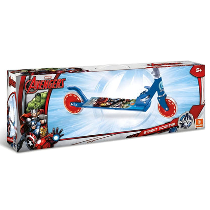 Avengers 2-wheel scooter in blue and red for Marvel fan children
