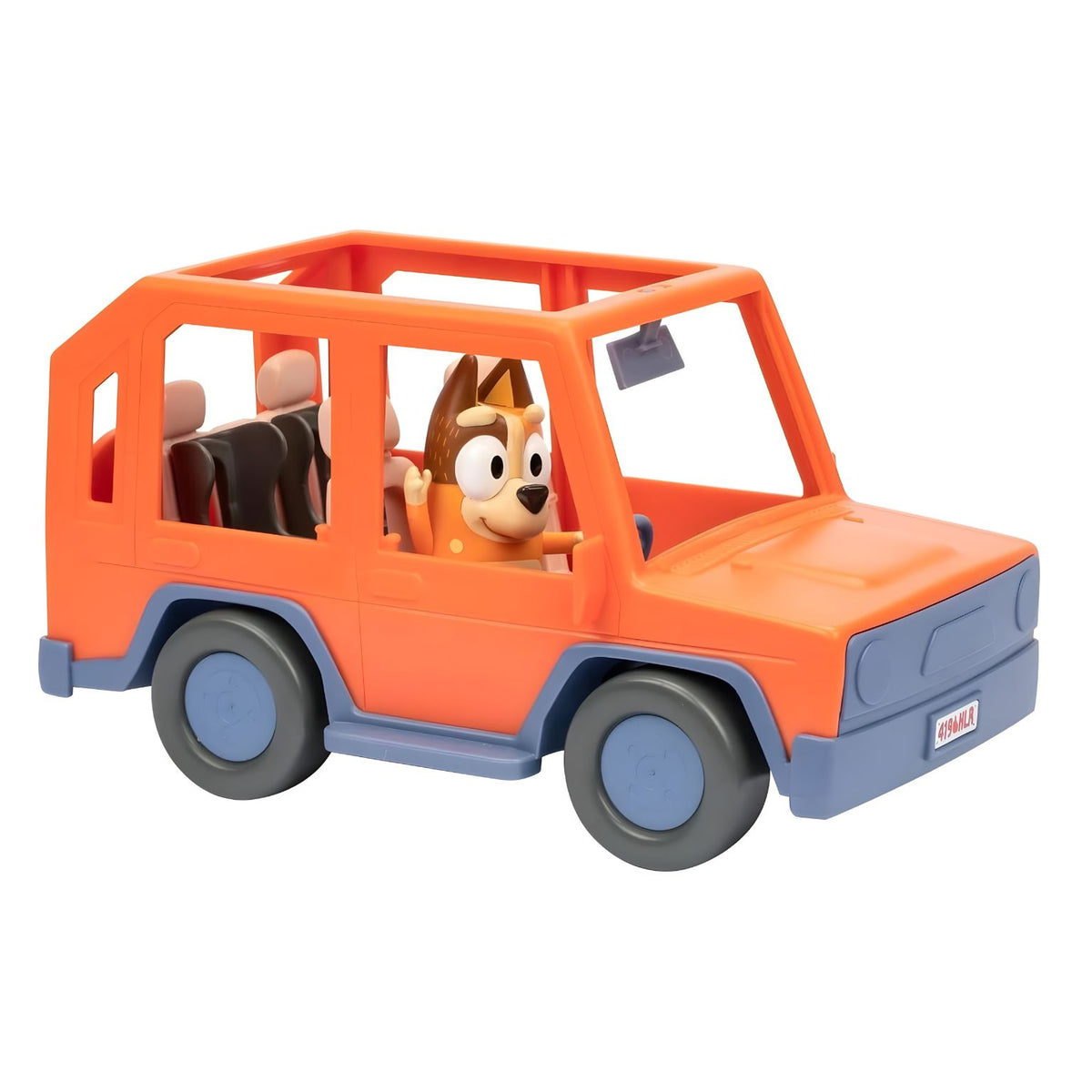 Carro da família Heeler da Bluey para brincadeira de faz de conta