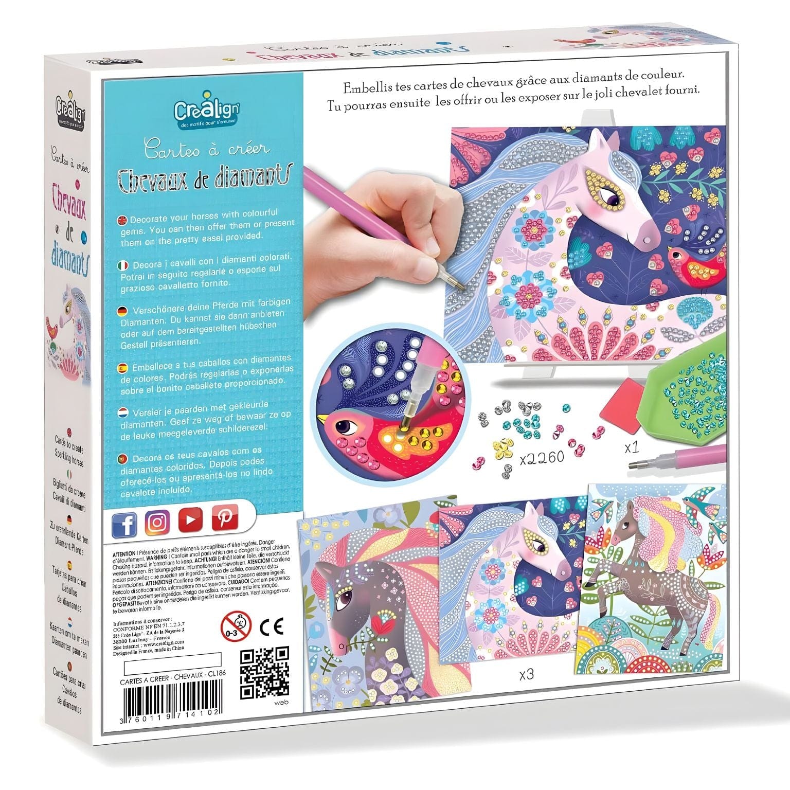 Apresentamos Conjunto de Actividades Cavalos e Diamantes com o SKU 71018624 recomendado para + 5 anos