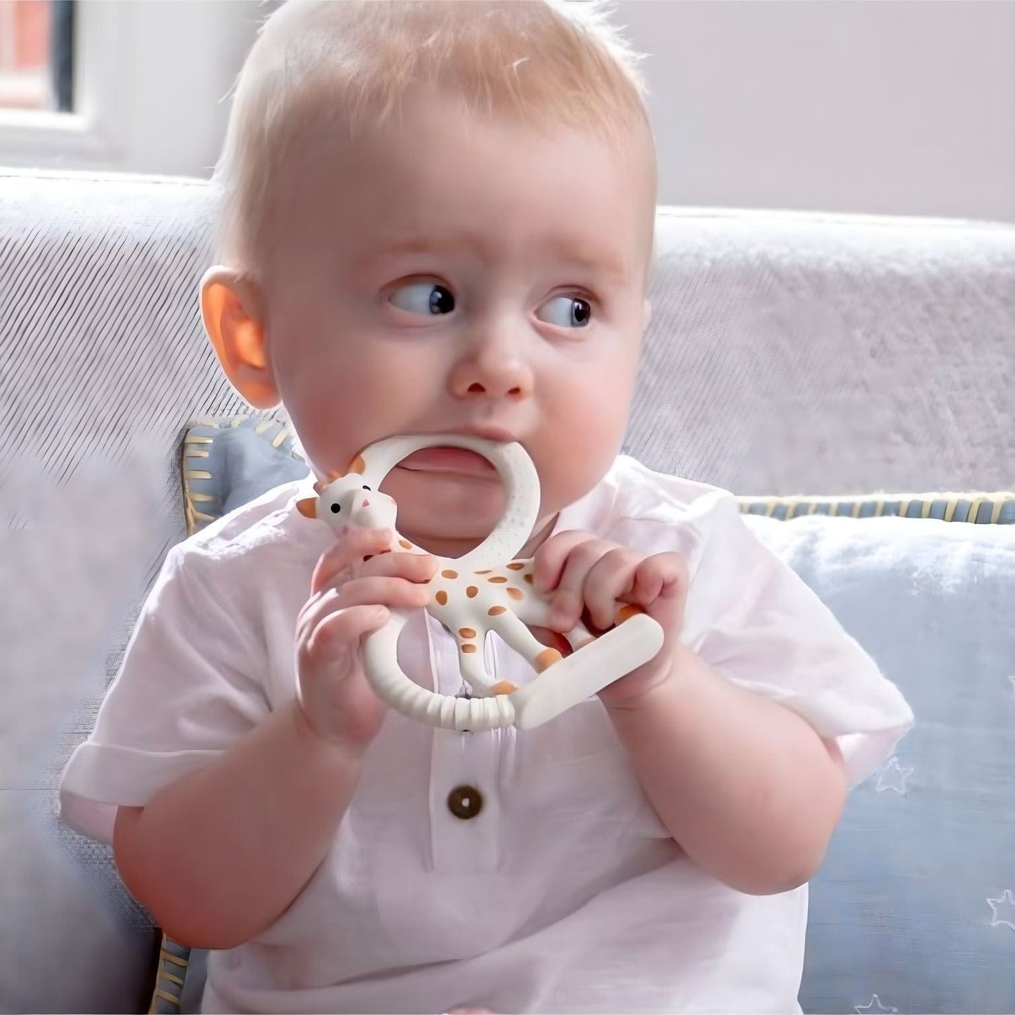 Apresentamos Anel de dentição So Pure Girafa Sofia com o SKU 100031824 recomendado para + 0 meses
