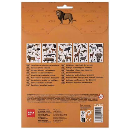 Introducing Reusable Stickers - Savanna Animals with SKU 921942725, recommended for ages 3+