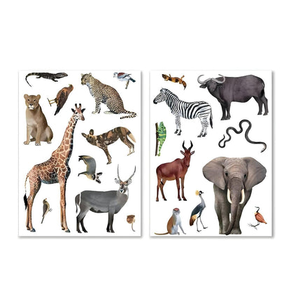 Introducing Reusable Stickers - Savanna Animals with SKU 921942725, recommended for ages 3+