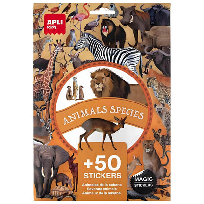 Introducing Reusable Stickers - Savanna Animals with SKU 921942725, recommended for ages 3+