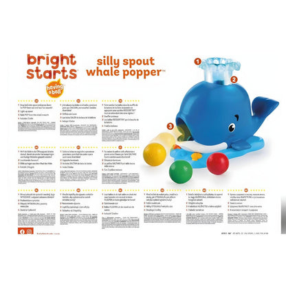Introducing Bright Starts Sensory Whale with SKU 951093425, recommended for ages 6 months+