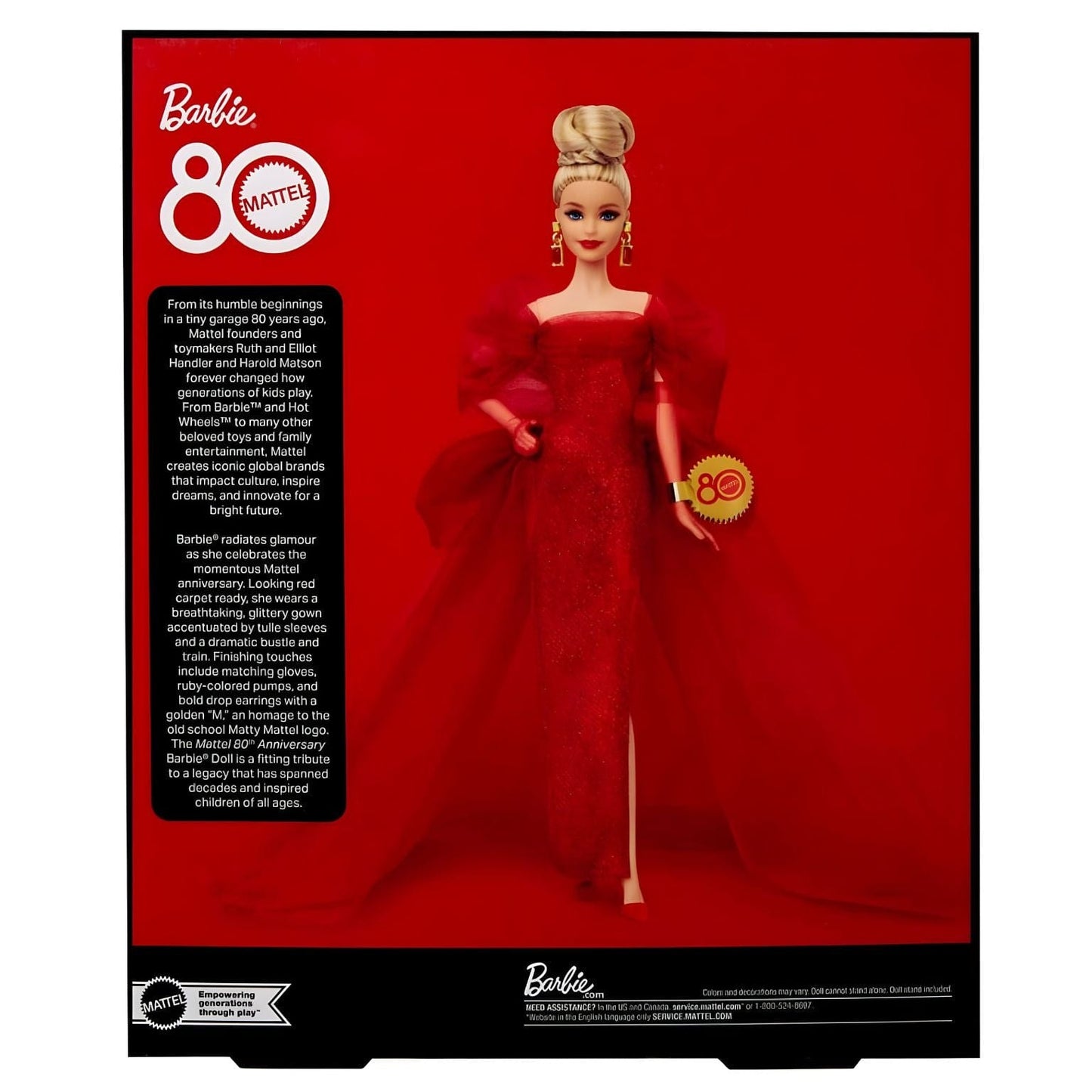 Apresentamos Barbie Signature 80º Aniversário com o SKU 232613825 recomendado para + 6 anos