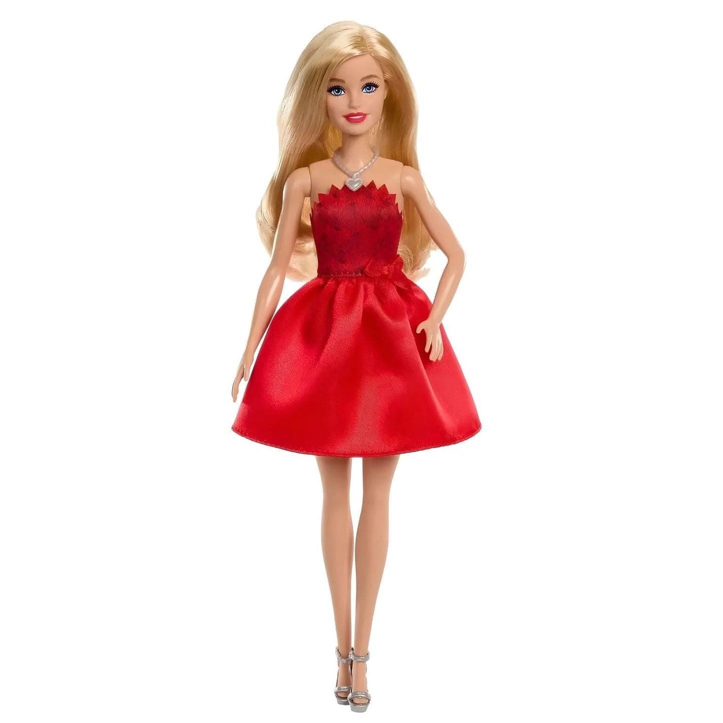 Apresentamos Barbie 80º Aniversário com vestido vermelho com o SKU 233112025 recomendado para + 3 anos
