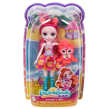 Introducing Enchantimals Doll - Texie Tiger and Sabre with SKU 852255224 recommended for ages 4+