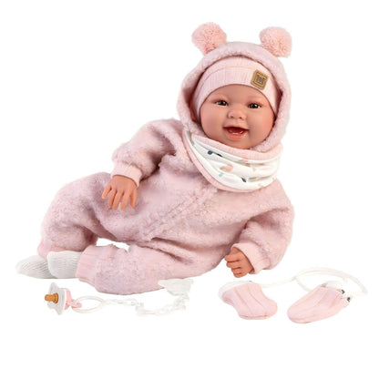 Introducing Talo Newborn Doll pink smiles 44cm with SKU 858448025, recommended for ages 3+