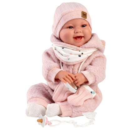 Introducing Talo Newborn Doll pink smiles 44cm with SKU 858448025, recommended for ages 3+