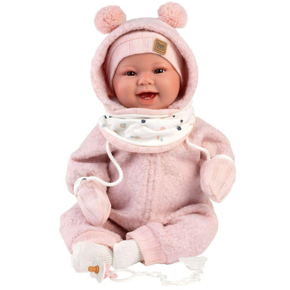 Introducing Talo Newborn Doll pink smiles 44cm with SKU 858448025, recommended for ages 3+