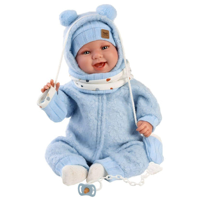 Introducing Talo Newborn Doll blue smiles 44cm with SKU 858447925, recommended for ages 3+