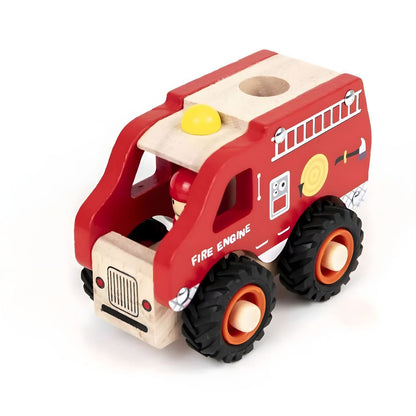 Introducing Wooden Fire Truck with SKU 721104125 recommended for ages 2+