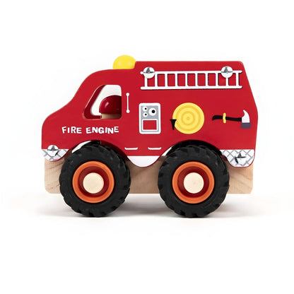 Introducing Wooden Fire Truck with SKU 721104125 recommended for ages 2+