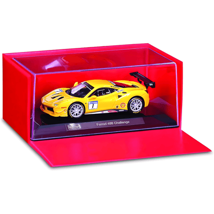Introducing Ferrari Racing 488 Challenge Yellow 1/43 with SKU 683630624 recommended for ages 14+