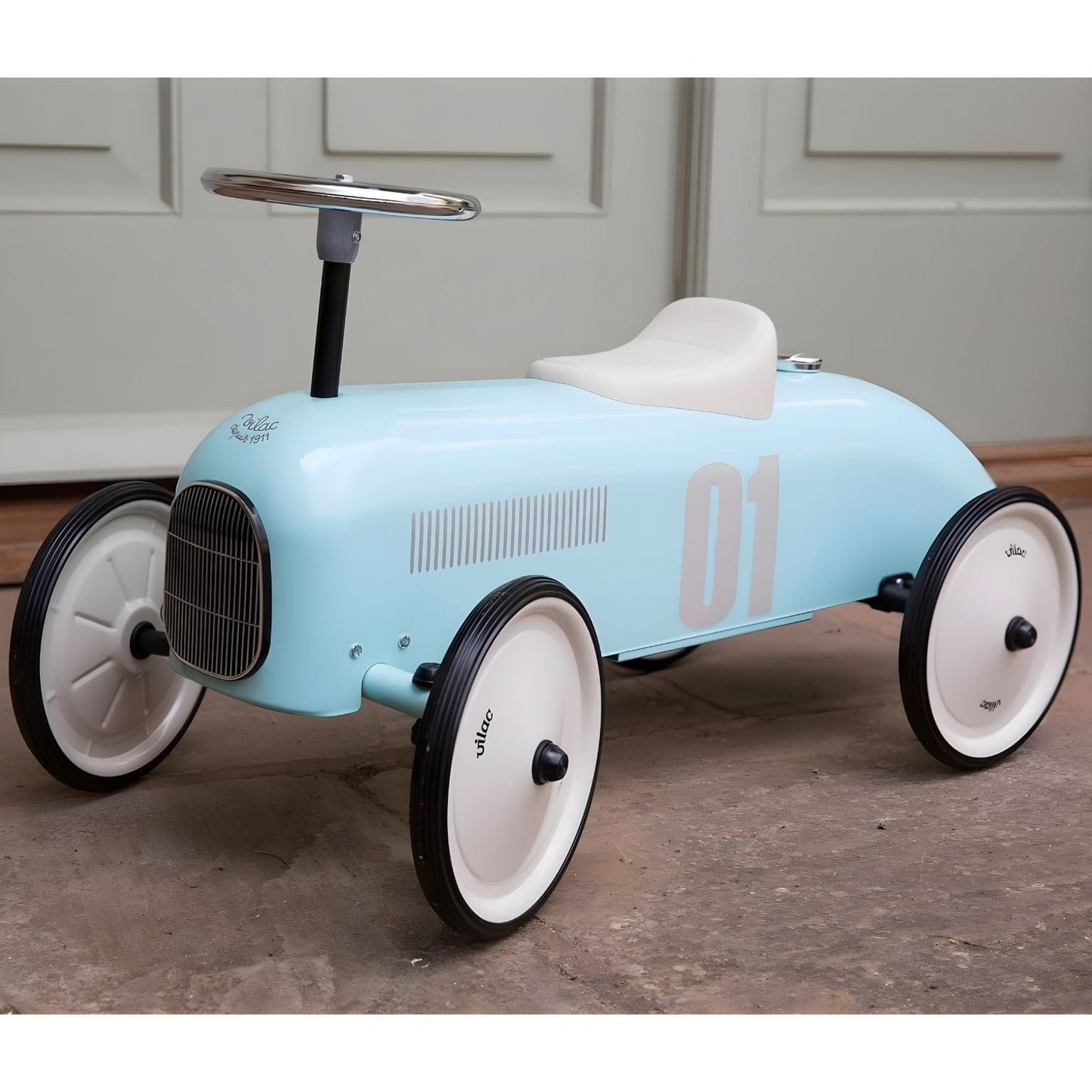 Apresentamos Carro de metal Vintage Azul celeste com o SKU 26112424 recomendado para + 12 meses