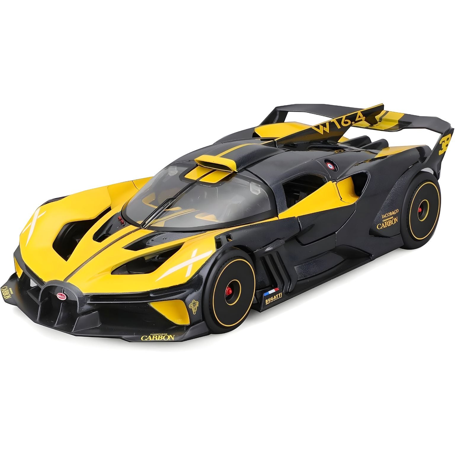 carro de brincar Bugatti Bolide Amarelo