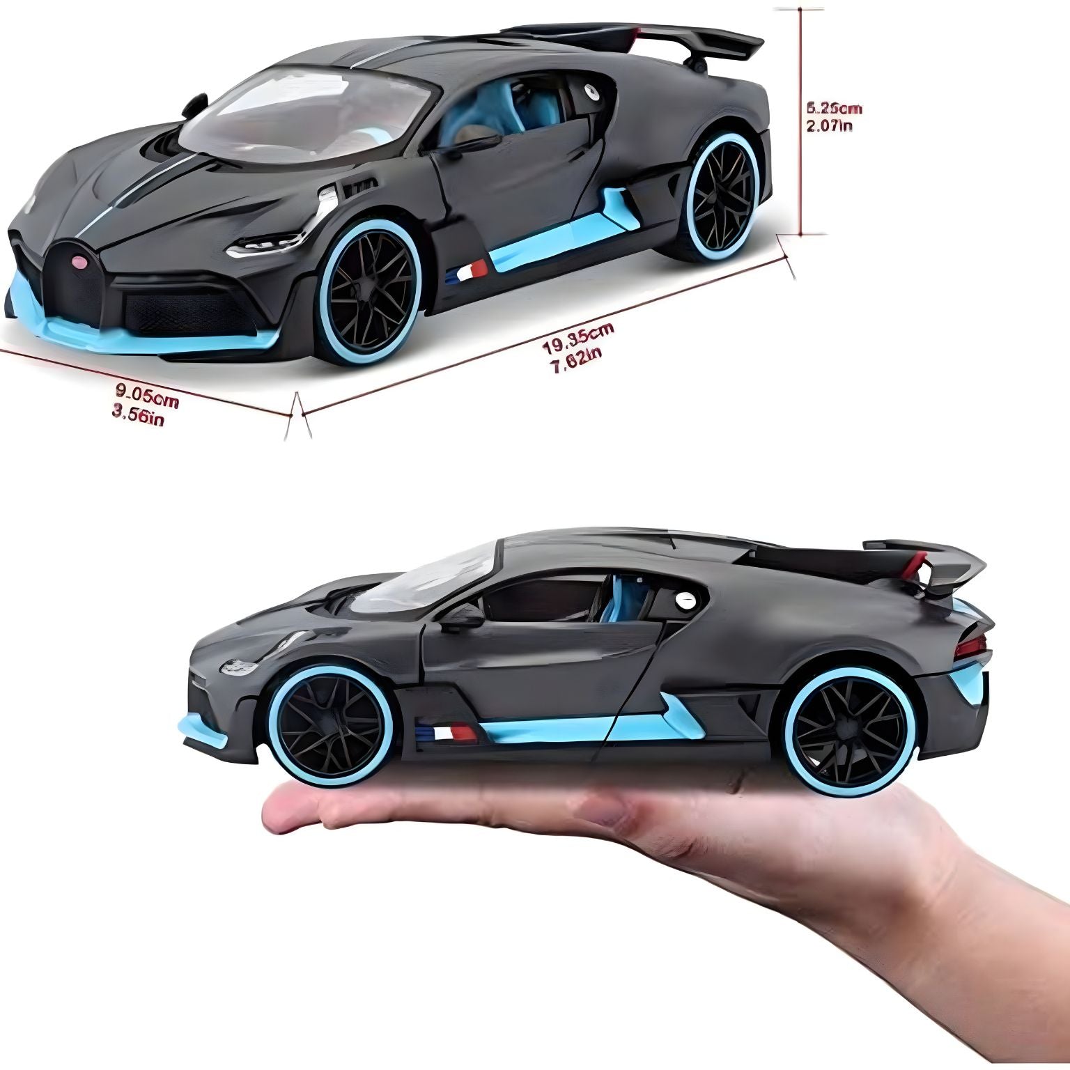 carro de brincar Bugatti Divo preto