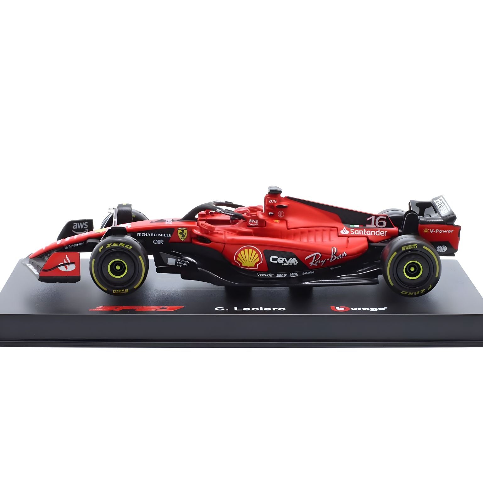 carro de brincar Ferrari SF-23 16 2023 Charles Leclerc