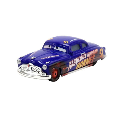 Introducing Disney Cars - Dirt Track Fabulous Hudson Hornet and Clovis Rider with SKU 772845925 recommended for ages 3+