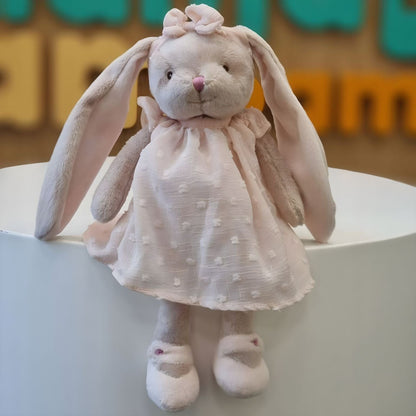 Introducing Plush Rabbit with Pink Dress 30 cm with SKU 521909225 recommended for ages 0 months+