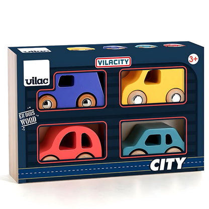 Introducing City Wooden Car Set with SKU 26237025 recommended for ages 3+