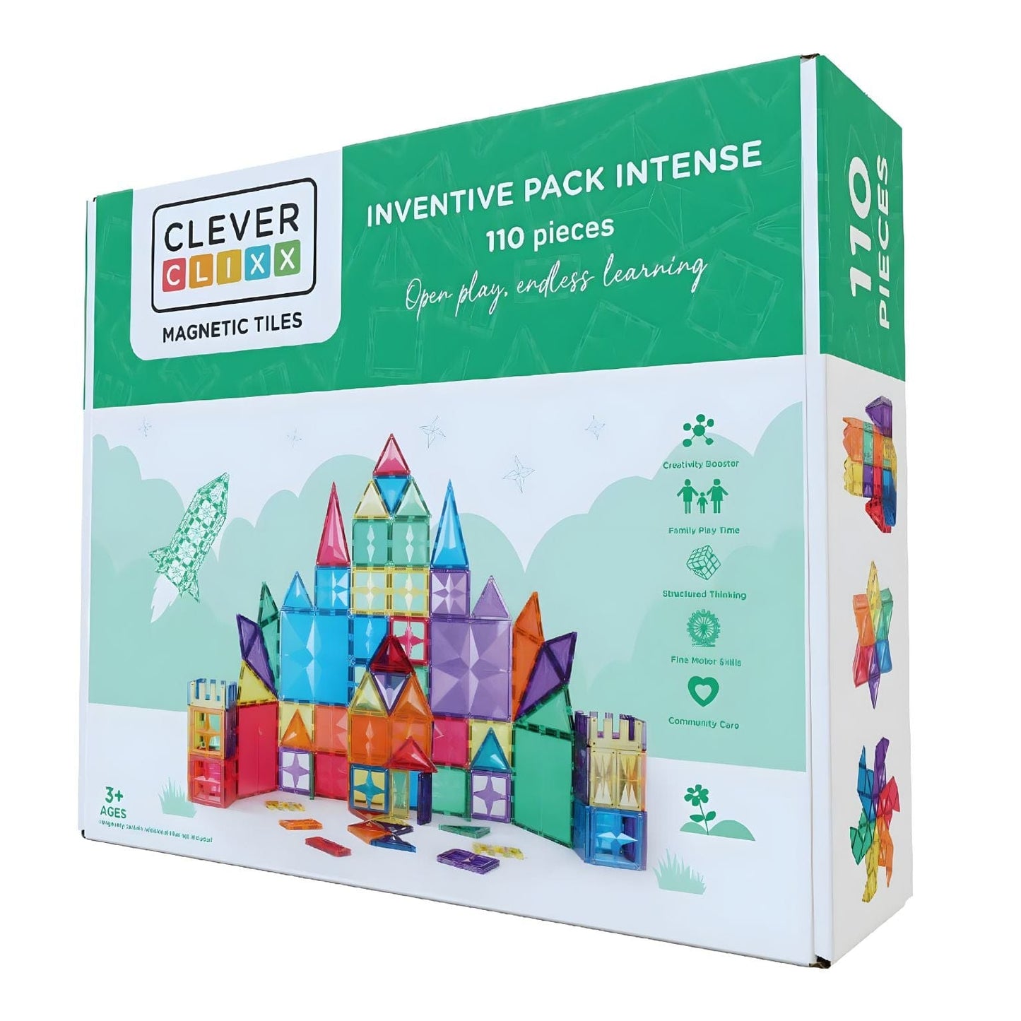 Apresentamos Conjunto Inventivo Intenso 110 peças com o SKU 59300724 recomendado para + 3 anos