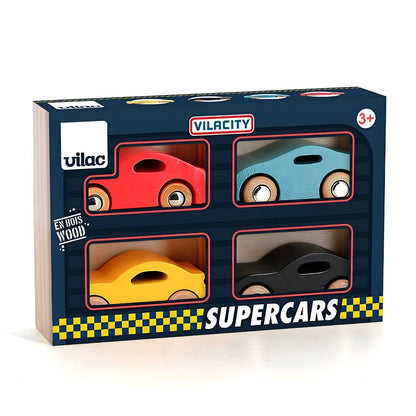 Introducing Super Cars Wooden Vehicle Set with SKU 26236925 recommended for ages 3+